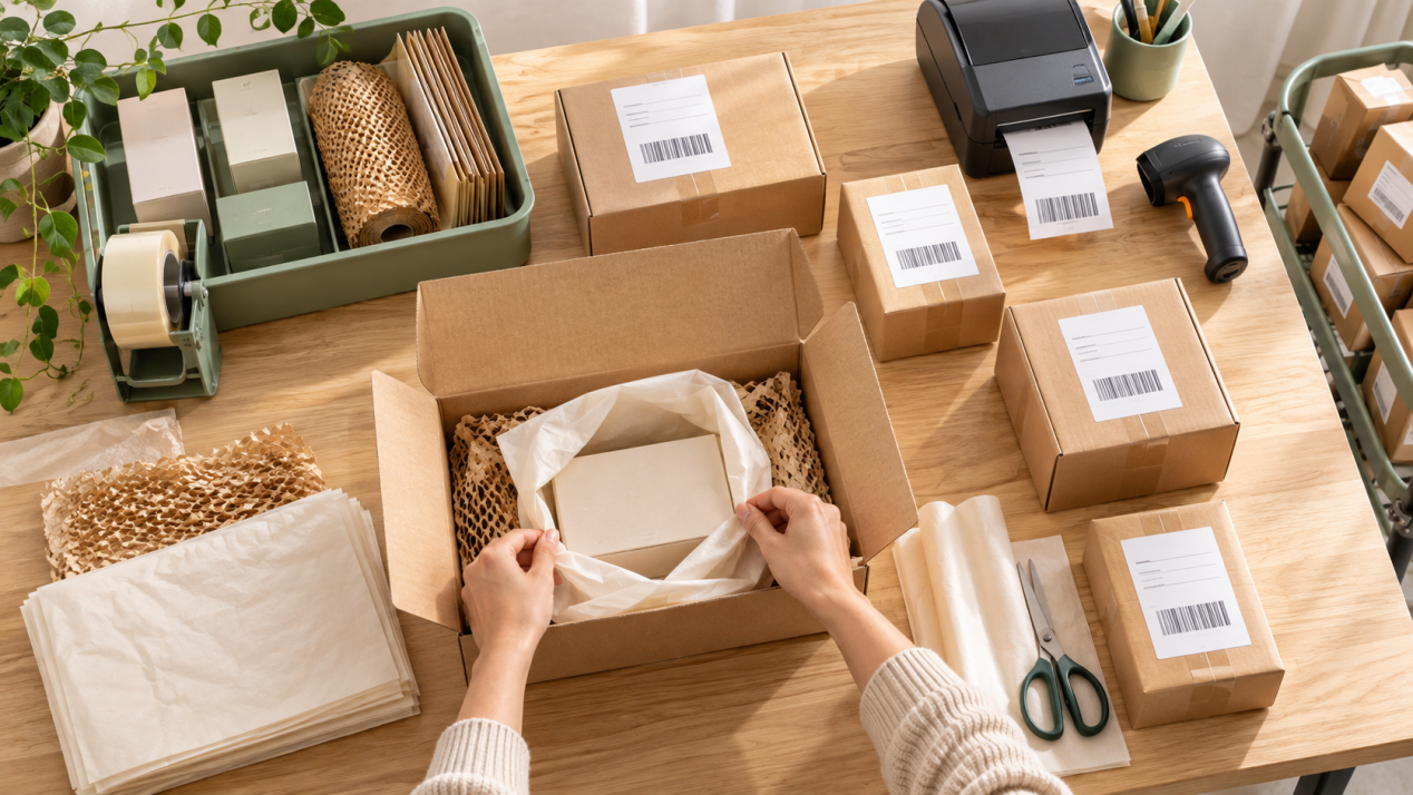 Dropshipping and order fulfillment packing