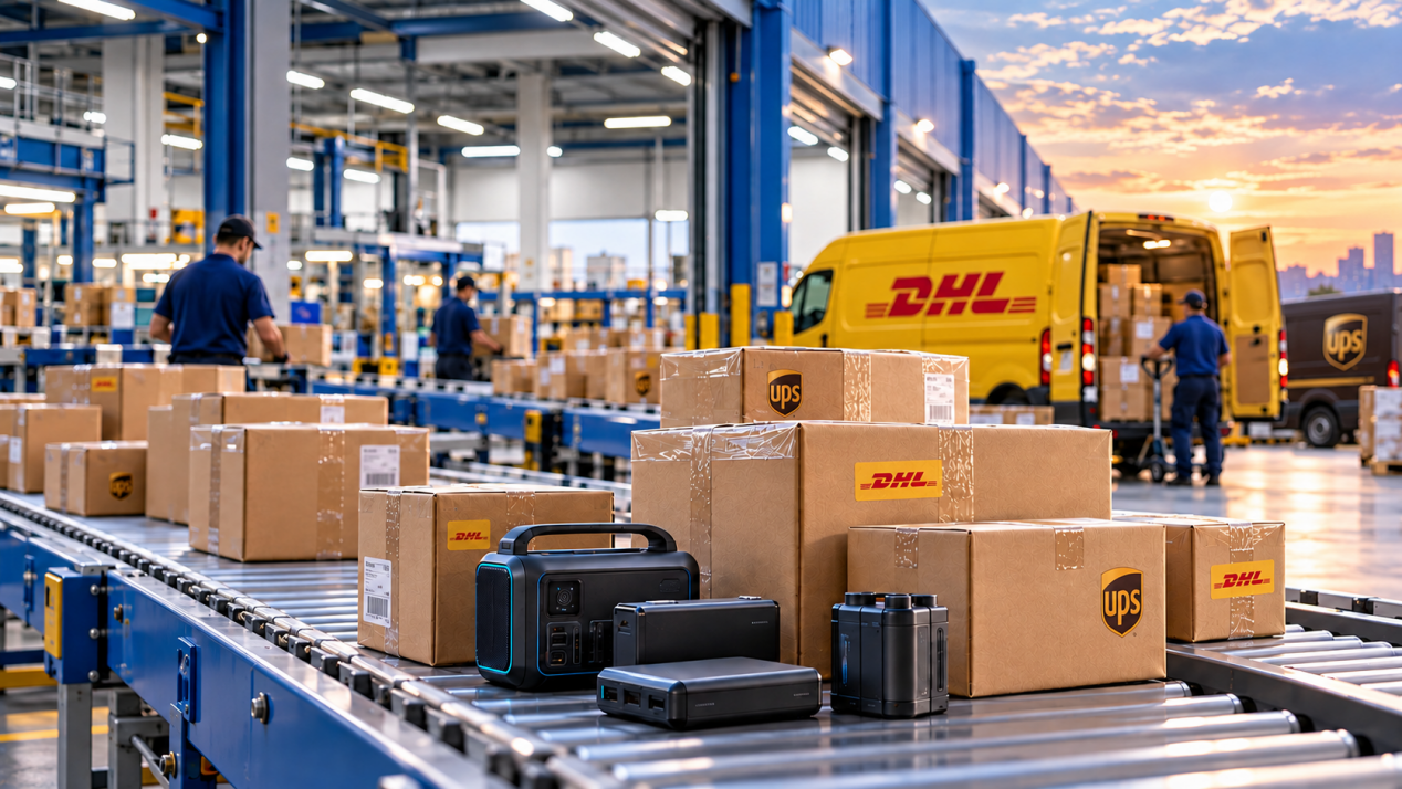 DHL and UPS international express delivery operations